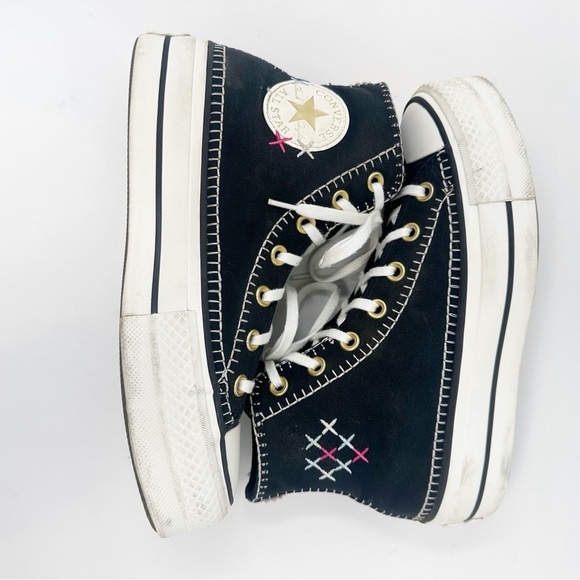 Converse All Star Lift High Top Stitch Sneakers - Picture 4 of 7